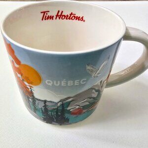 Tim Hortons QUEBEC Travel Collection - Art Embossed Coffee Tea Mug, brand new